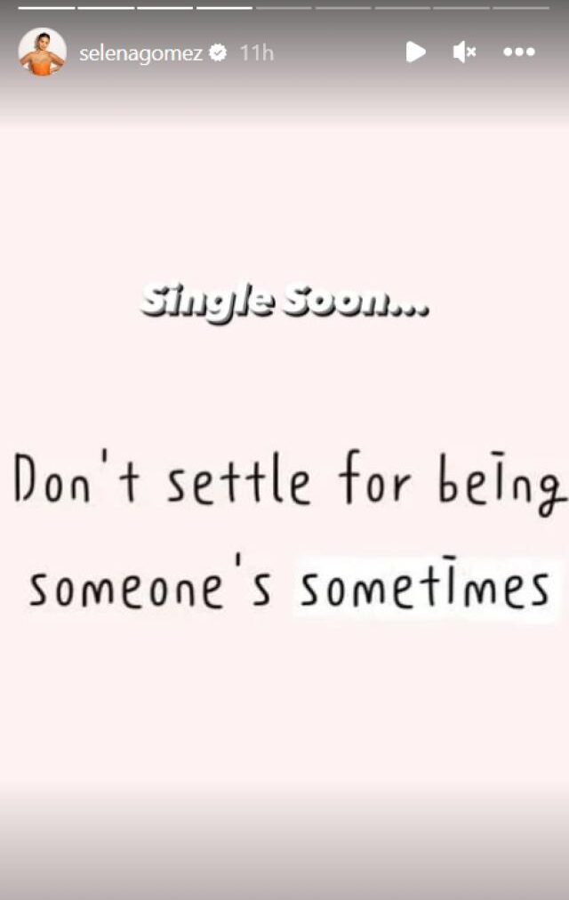 “Don’t settle for being someone’s sometimes.”
