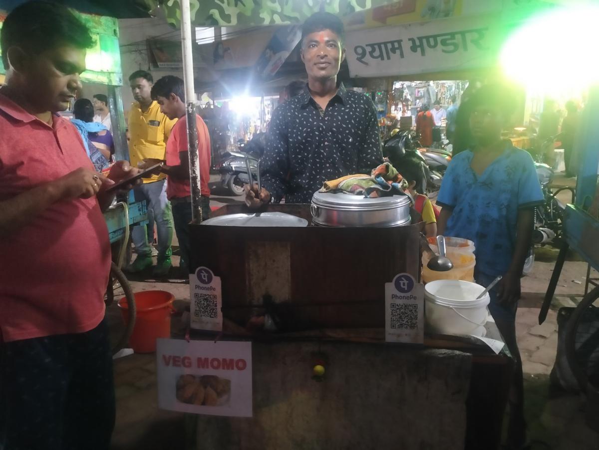 Ajay Mirdha, sells momos at Argoda Chowk