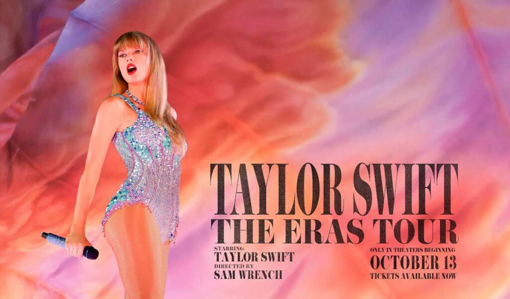 Taylor Swift's The Eras Tour Concert Film Breaking Records like hurricane's force