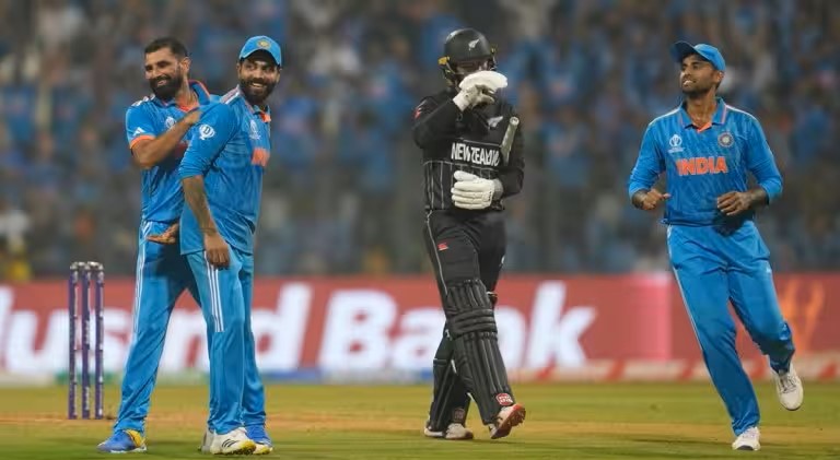 IND vs. NZ 1st Semi: India Reaches Final with 70-run Victory; Shami Claims 7 Wickets