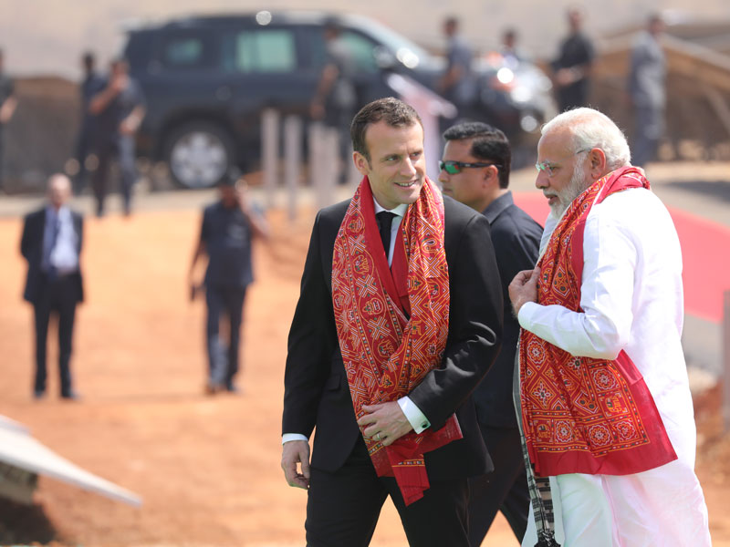 Prime Minister Narendra Modi and French President Emmanuel Macron